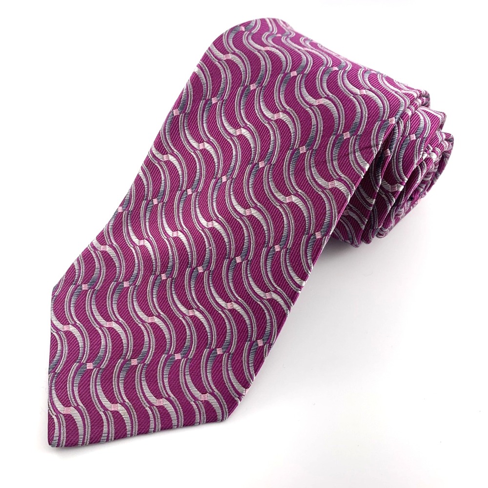 JoS A Bank RESERVE Mens Tie Black Purple White Paisley Silk Necktie  EXTRA LONG
